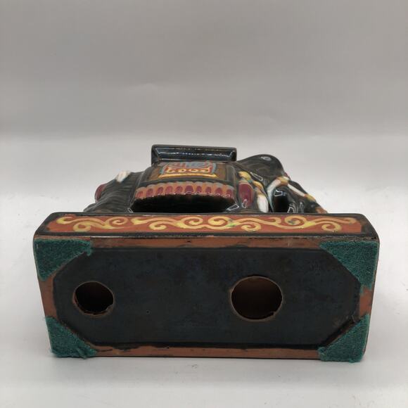 Vintage Regal Elephant Good Fortune Ceramic Statue Figurine 7" X 7" READ DESCRIP - Picture 7 of 8